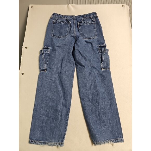 Levi’s ‘94 Baggy Cargo Jeans 30x32 Wide Leg Boho Y2k - Picture 7 of 8